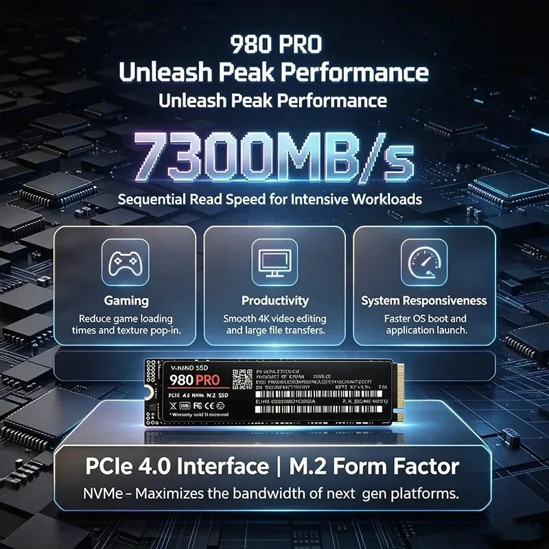 980 PRO NVMe M.2 2280 SSD PCIe - đánh giá và giá M.2 Nvme 4Tb Pcie 4.0 Ssd
