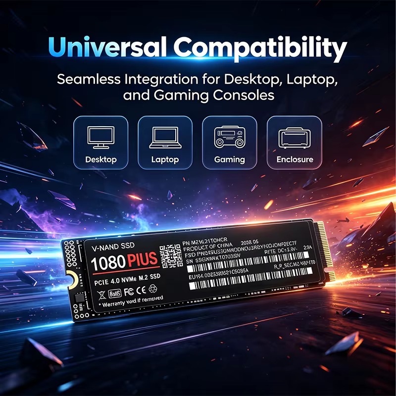 Gaming M.2 NVMe SSD 1080 PLUS  - đánh giá và giá M.2 Nvme 4Tb Pcie 4.0 Ssd